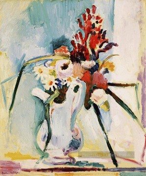 Fleurs dans un Pichet fauvisme abstrait Henri Matisse Peinture à l'huile